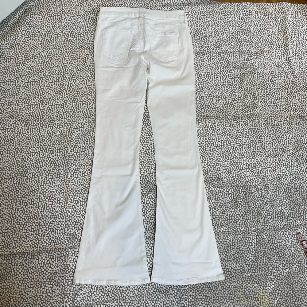 Celebrity Pink White Bell Bottom Pants Mid Rise Wide Leg Size 25 - Picture 4 of 11